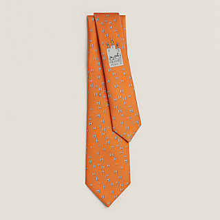 H Lapin tie - Orange | Hermès Sweden